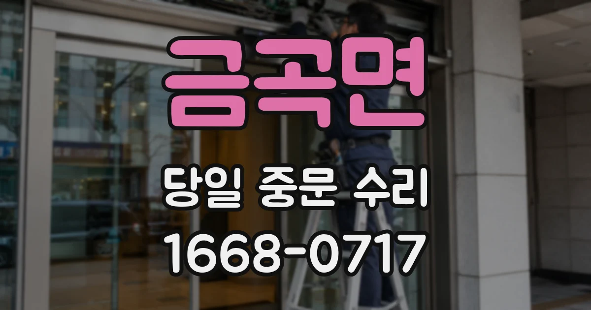 금곡면 당일 중문 수리