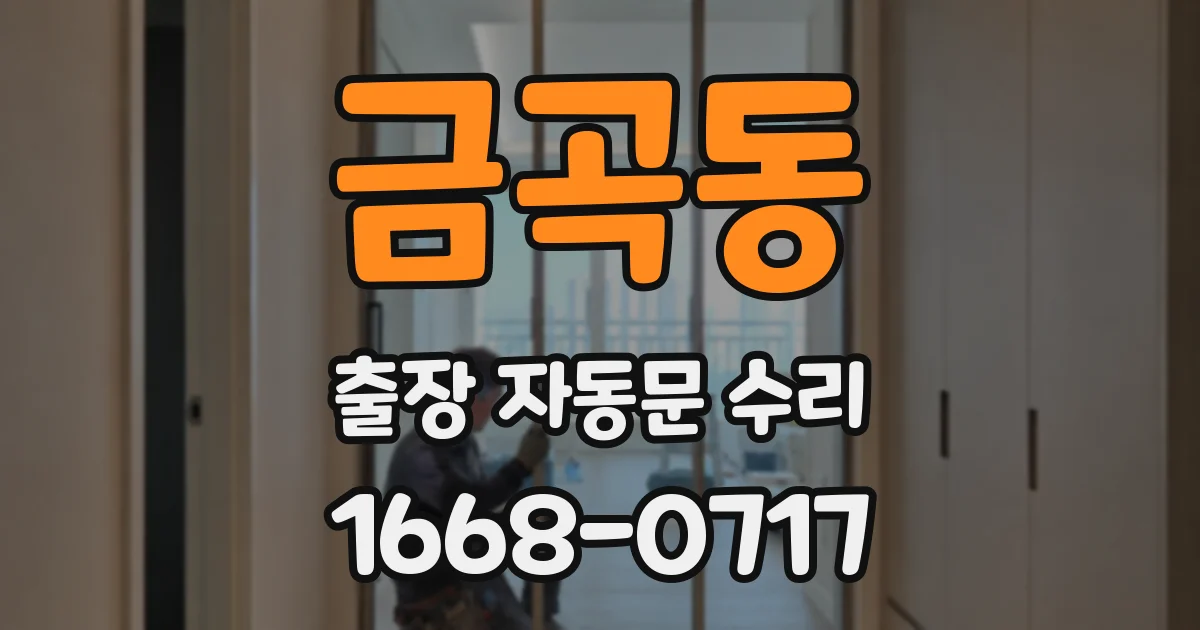 금곡동 출장 자동문 수리