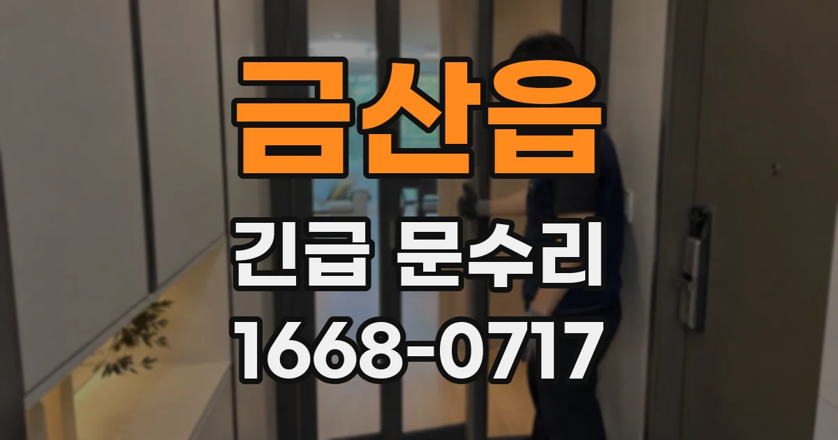 금산읍 긴급 문수리