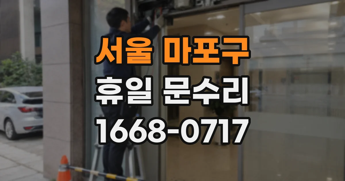 서울 마포구 휴일 문수리