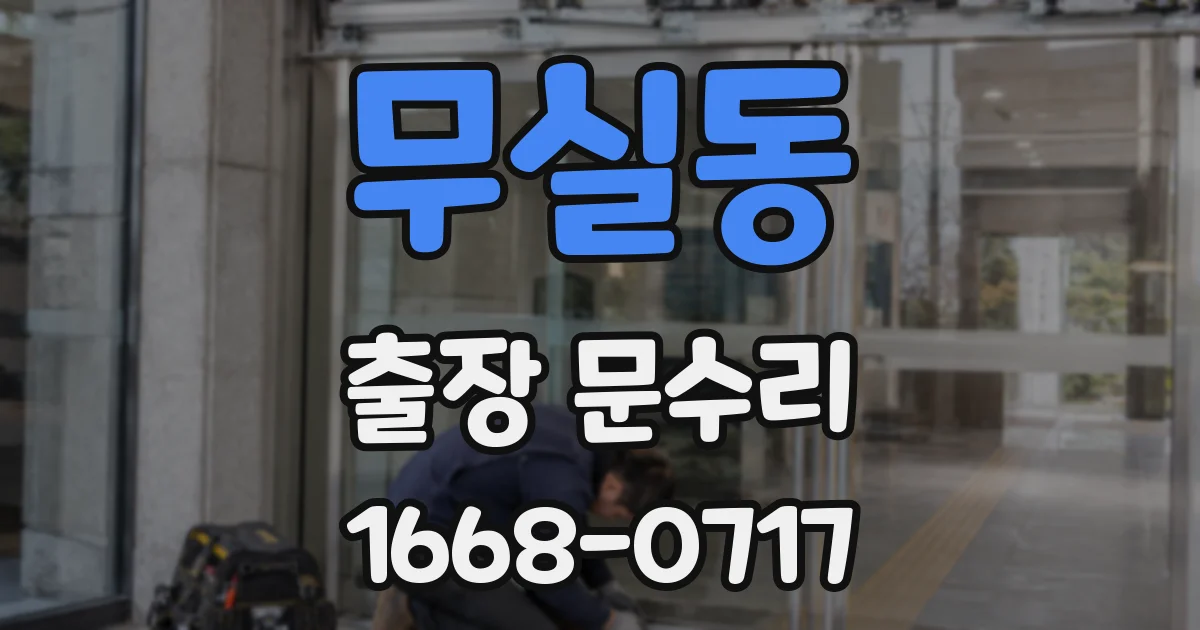 무실동 출장 문수리