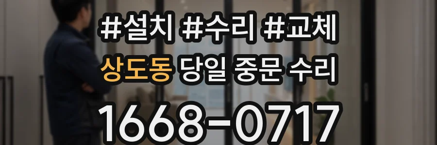 상도동 당일 중문 수리