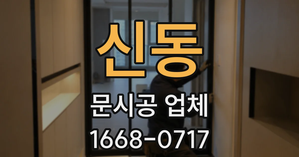 신동 문시공 업체