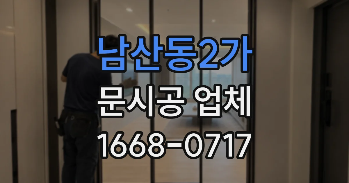 남산동2가 문시공 업체