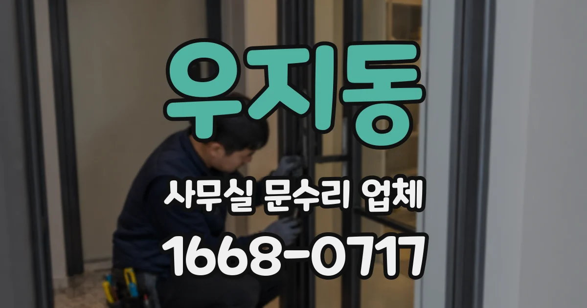 우지동 사무실 문수리 업체