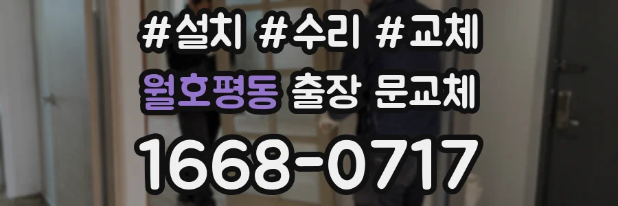 월호평동 출장 문교체