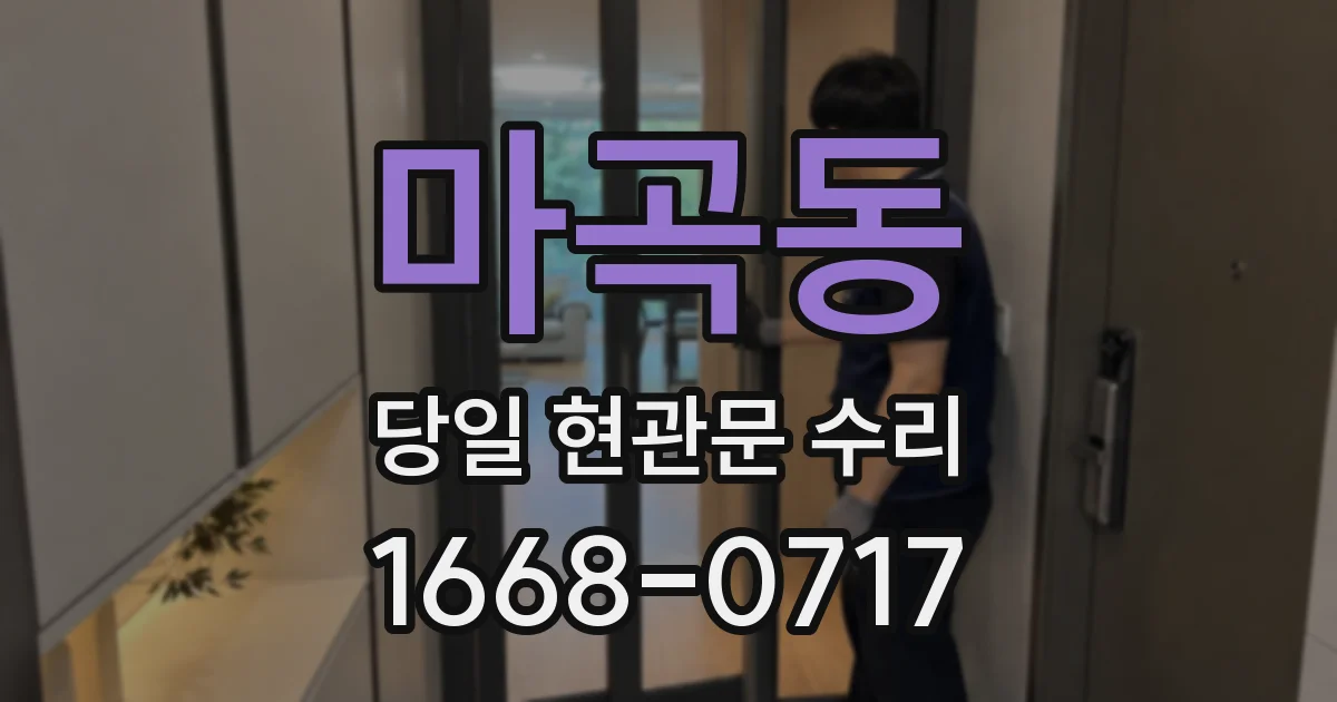 마곡동 당일 현관문 수리