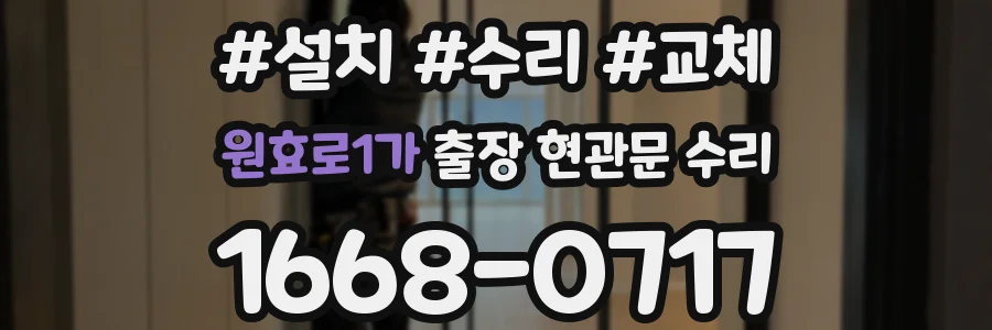 원효로1가 출장 현관문 수리