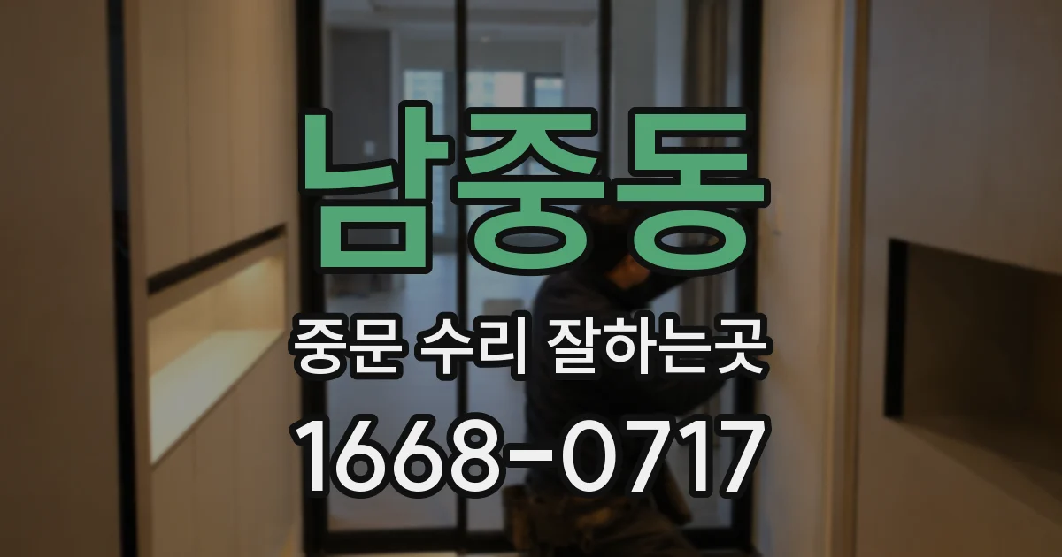 남중동 중문 수리 잘하는곳