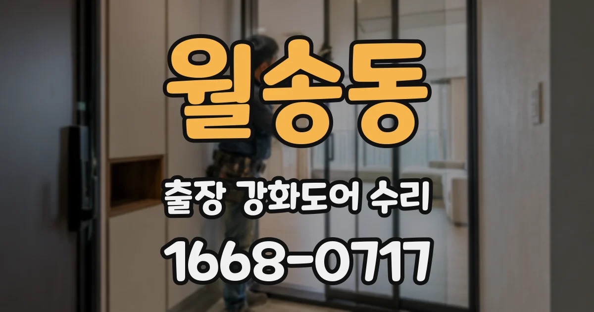 월송동 출장 강화도어 수리