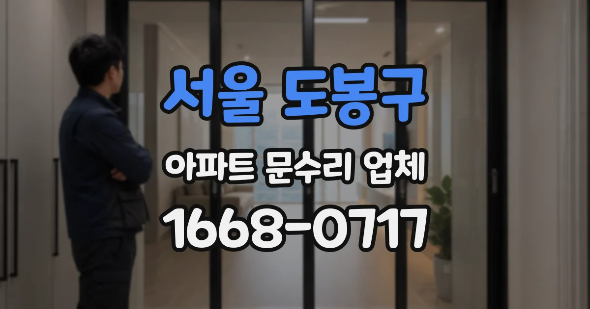 서울 도봉구 아파트 문수리 업체
