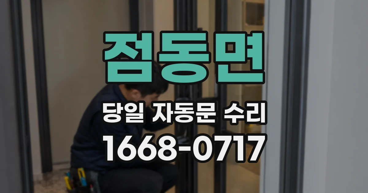 점동면 당일 자동문 수리