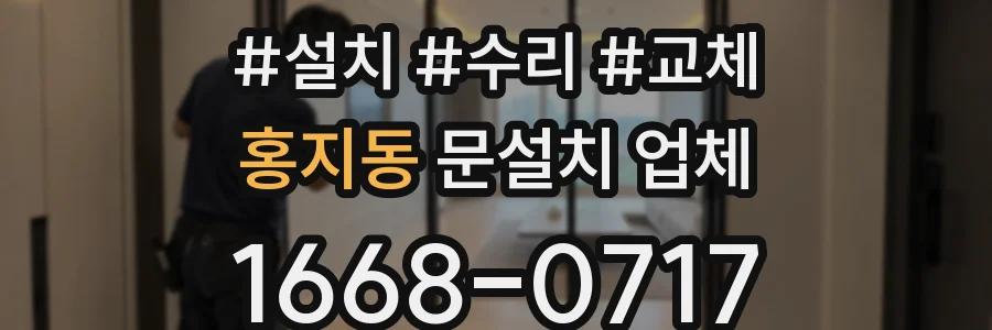 홍지동 문설치 업체