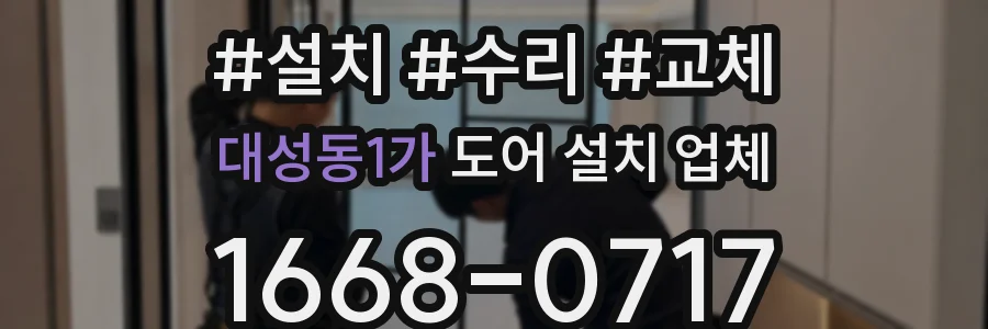 대성동1가 도어 설치 업체