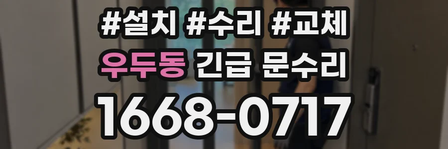 우두동 긴급 문수리