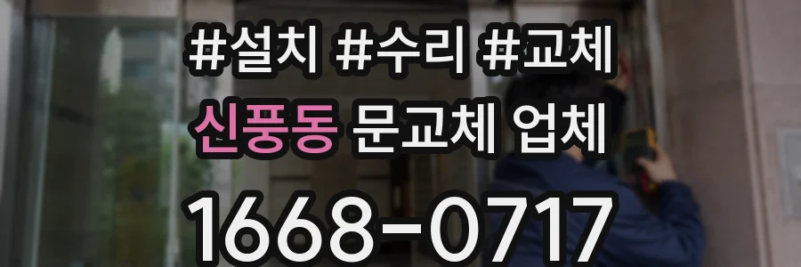 신풍동 문교체 업체