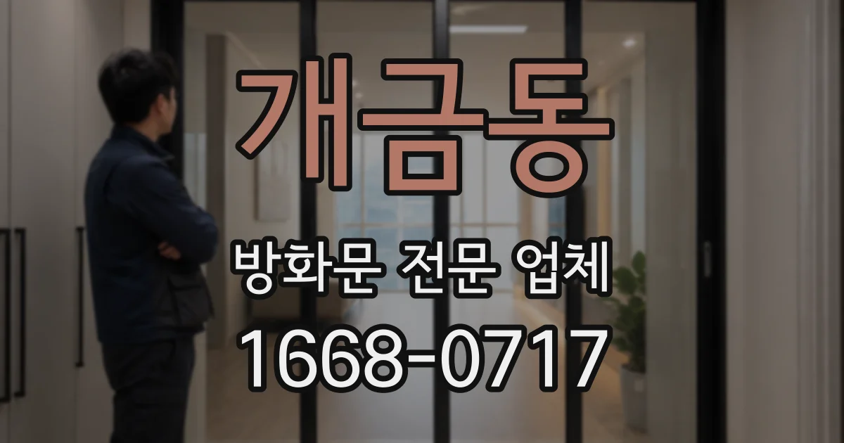 개금동 방화문 전문 업체
