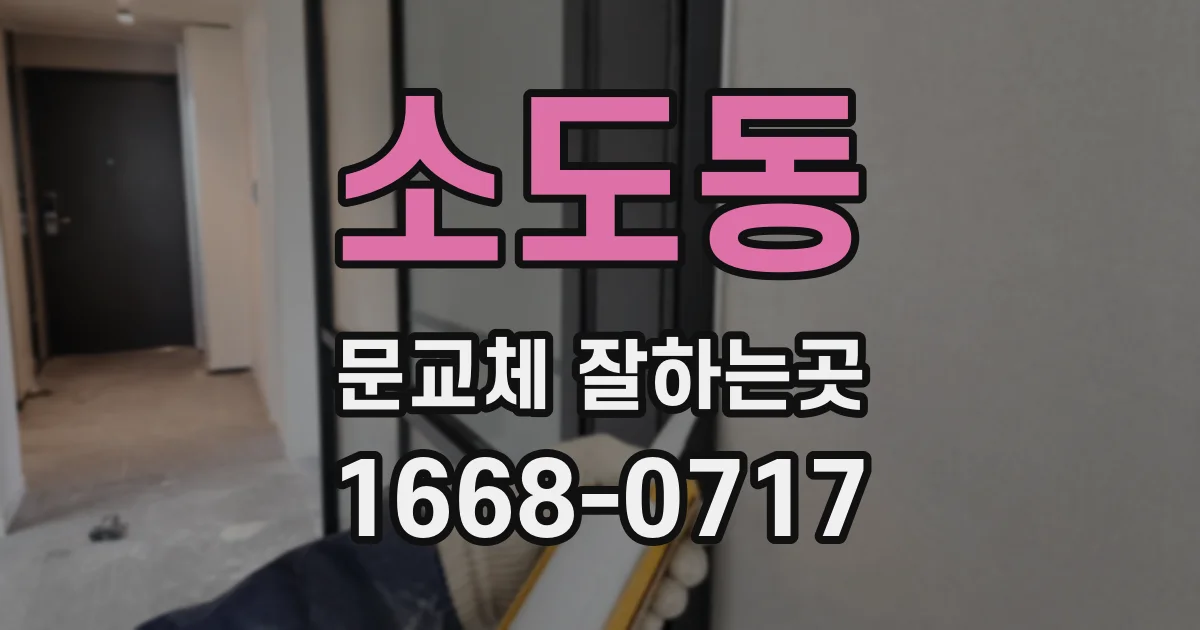소도동 문교체 잘하는곳