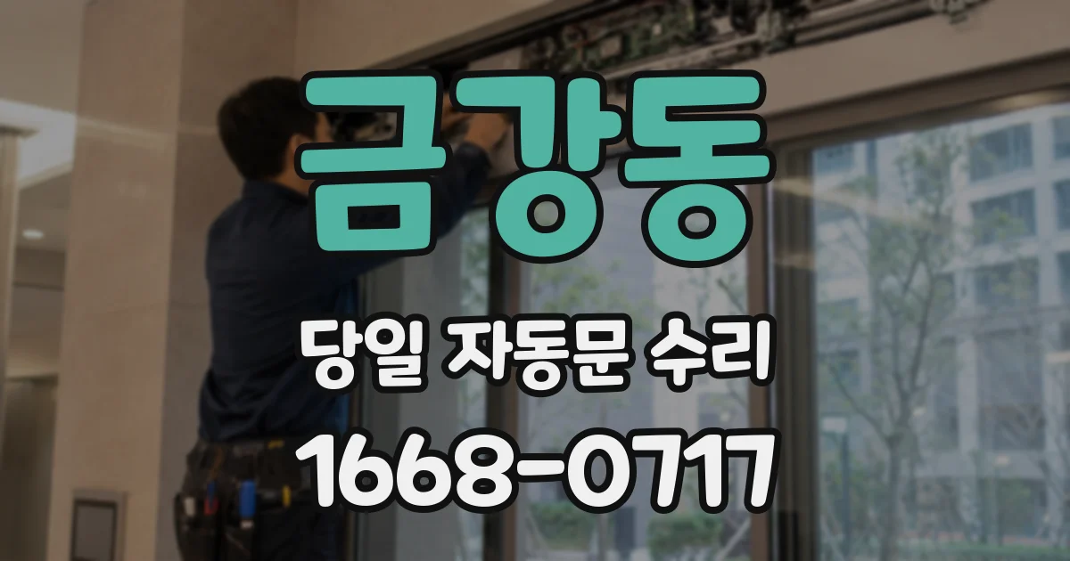 금강동 당일 자동문 수리