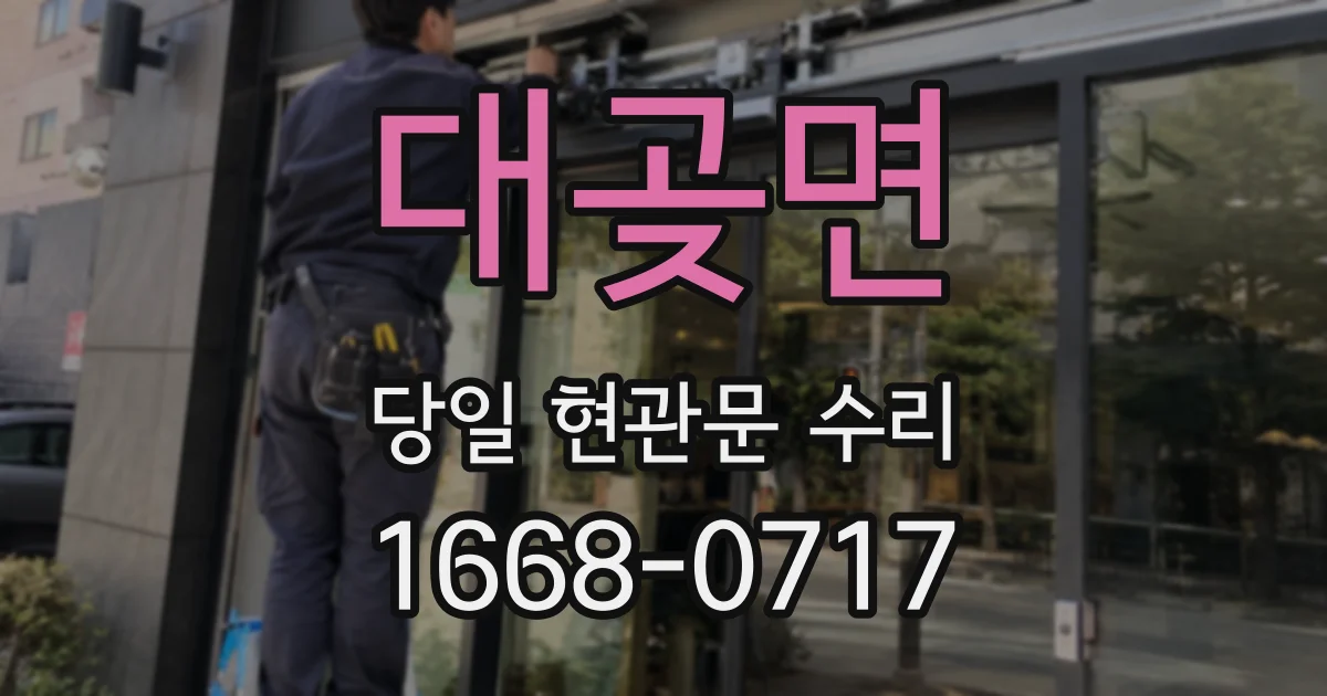 대곶면 당일 현관문 수리