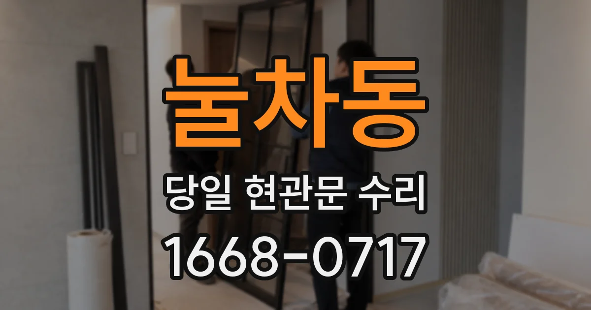 눌차동 당일 현관문 수리