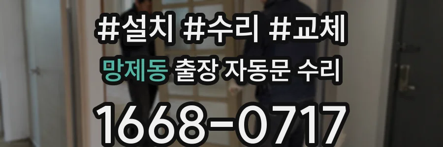 망제동 출장 자동문 수리