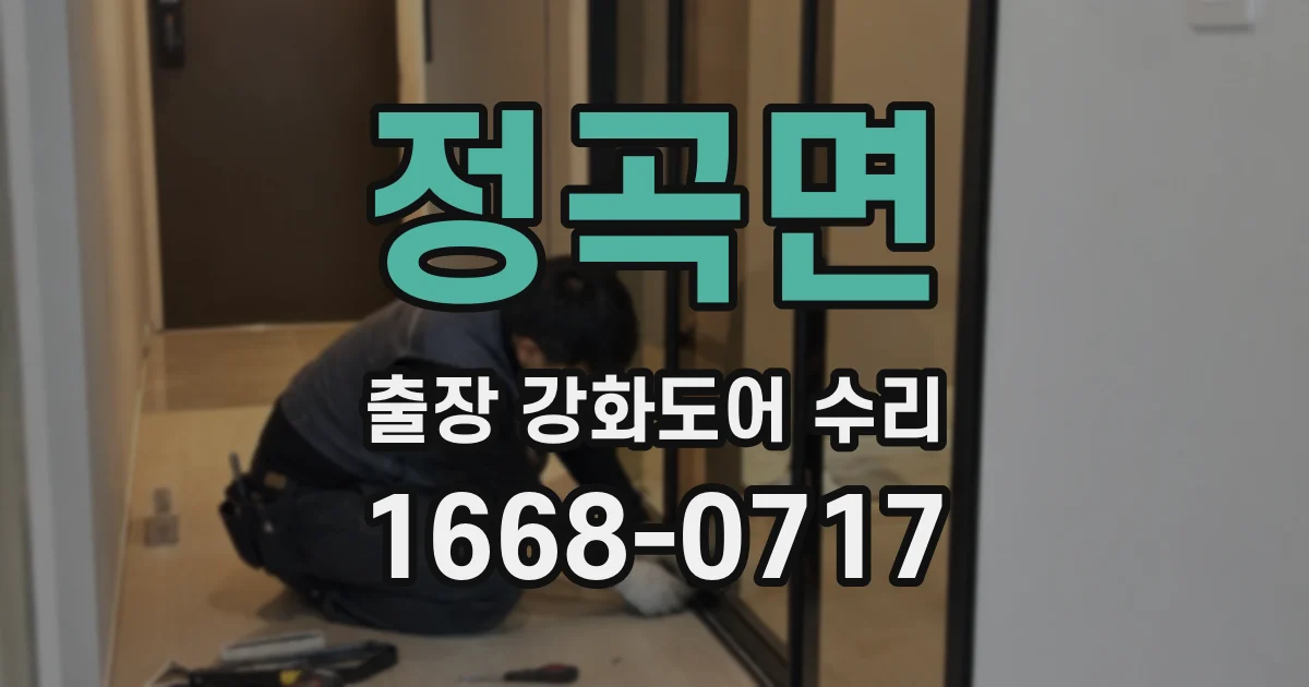 정곡면 출장 강화도어 수리
