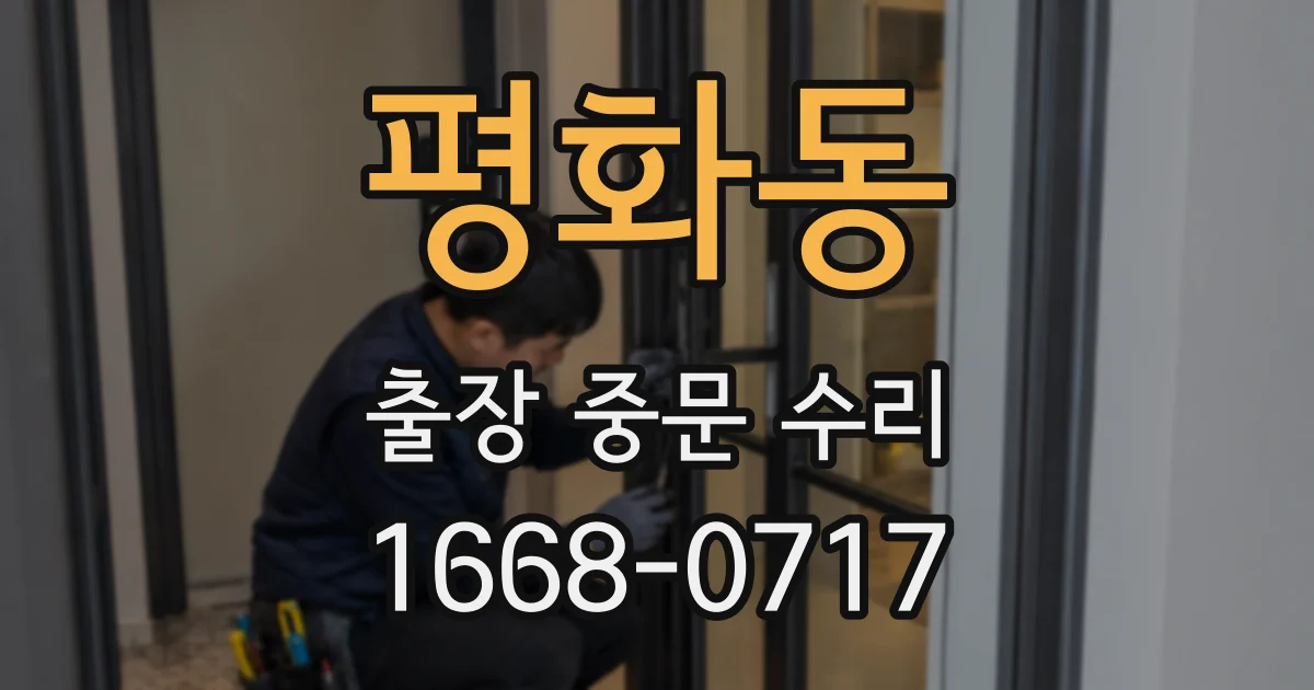 평화동 출장 중문 수리