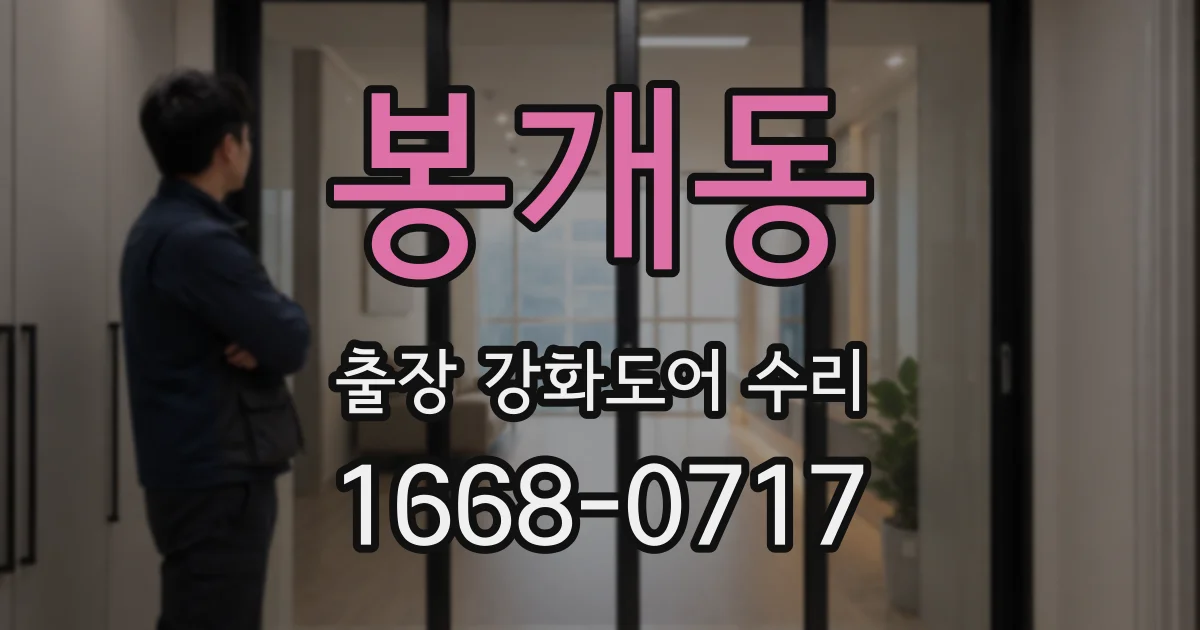 봉개동 출장 강화도어 수리