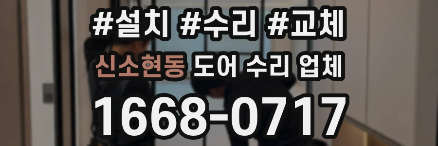 신소현동 도어 수리 업체