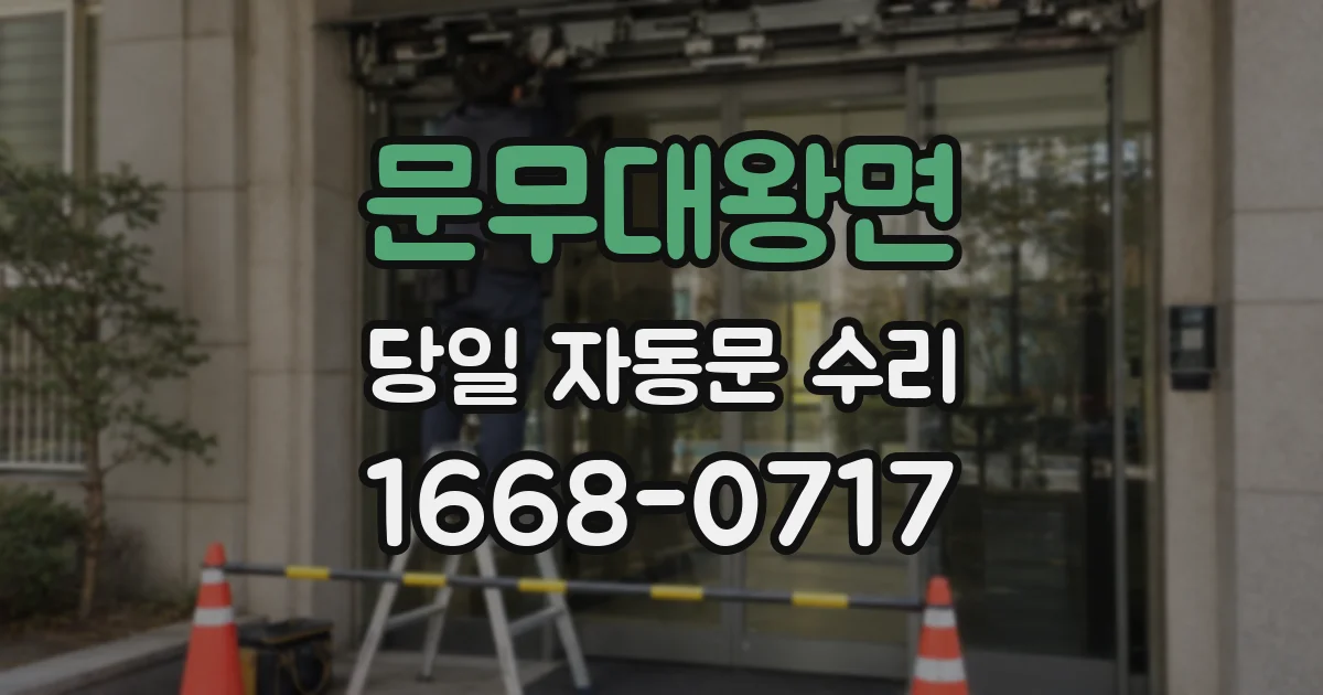 문무대왕면 당일 자동문 수리