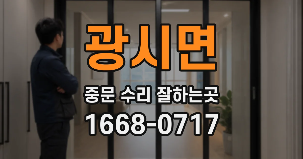 광시면 중문 수리 잘하는곳