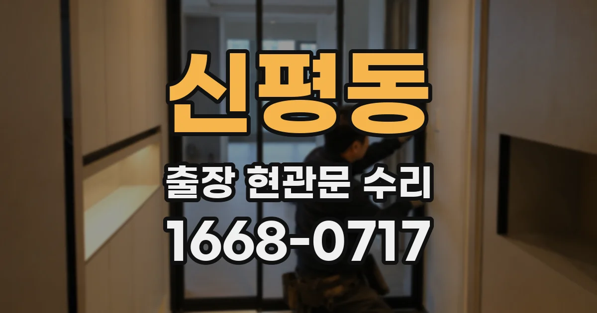 신평동 출장 현관문 수리