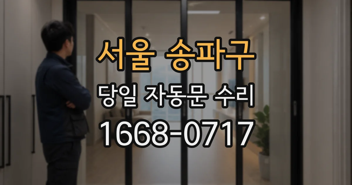서울 송파구 당일 자동문 수리