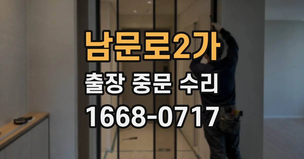 남문로2가 출장 중문 수리