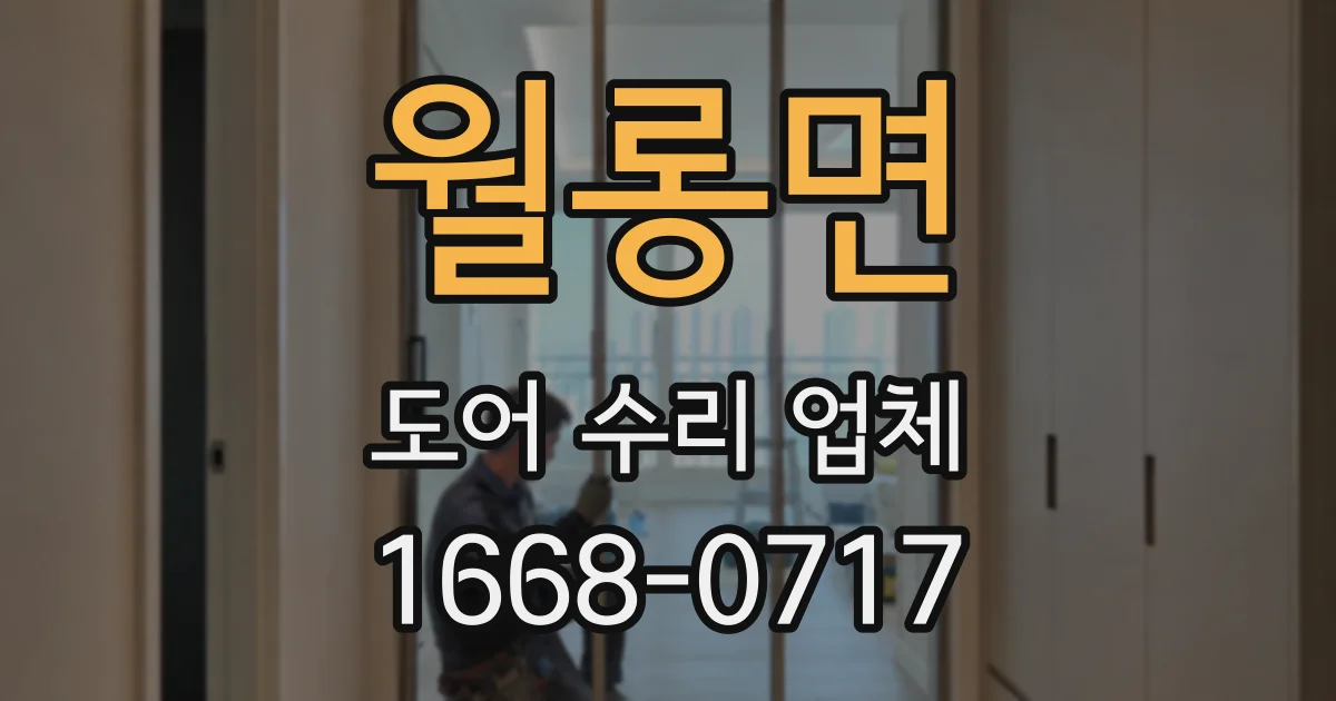 월롱면 도어 수리 업체