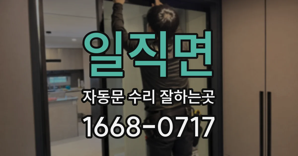 일직면 자동문 수리 잘하는곳