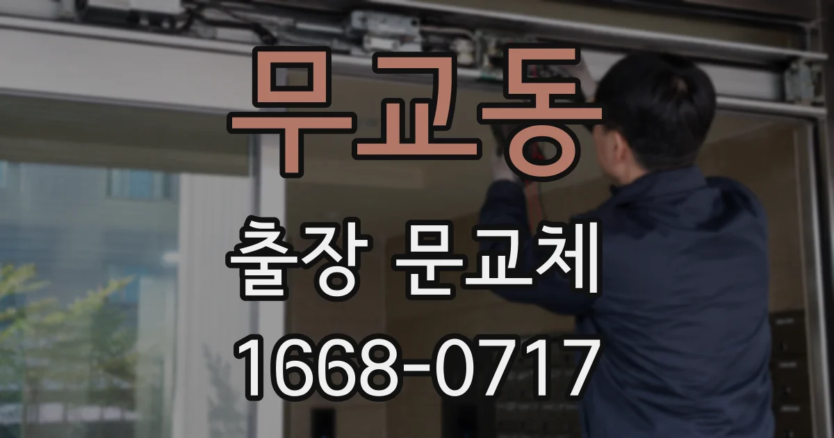무교동 출장 문교체