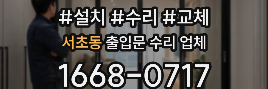 서초동 출입문 수리 업체
