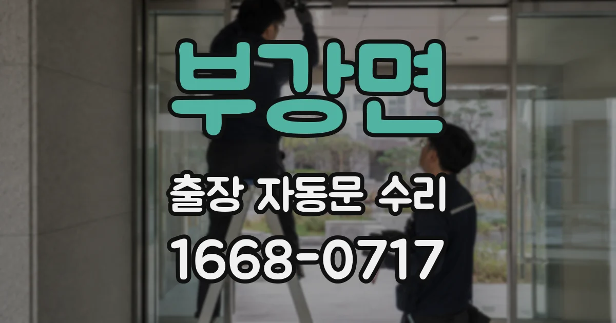 부강면 출장 자동문 수리
