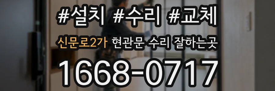 신문로2가 현관문 수리 잘하는곳