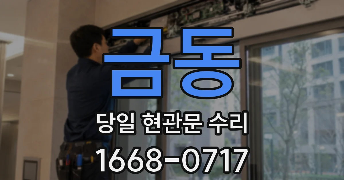 금동 당일 현관문 수리