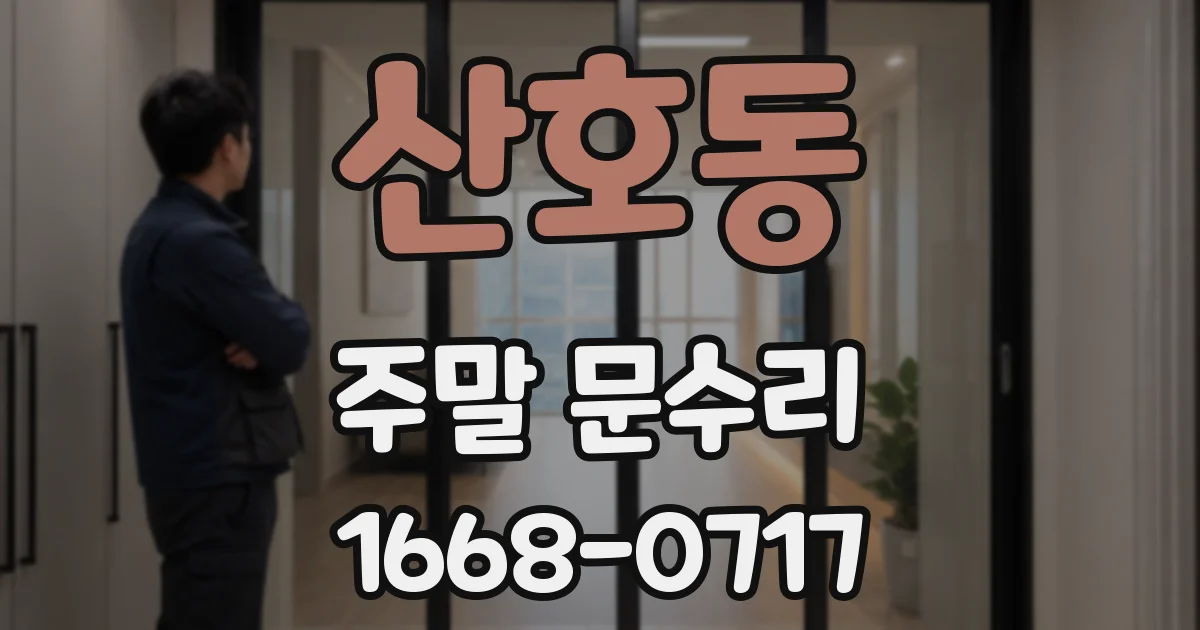 산호동 주말 문수리