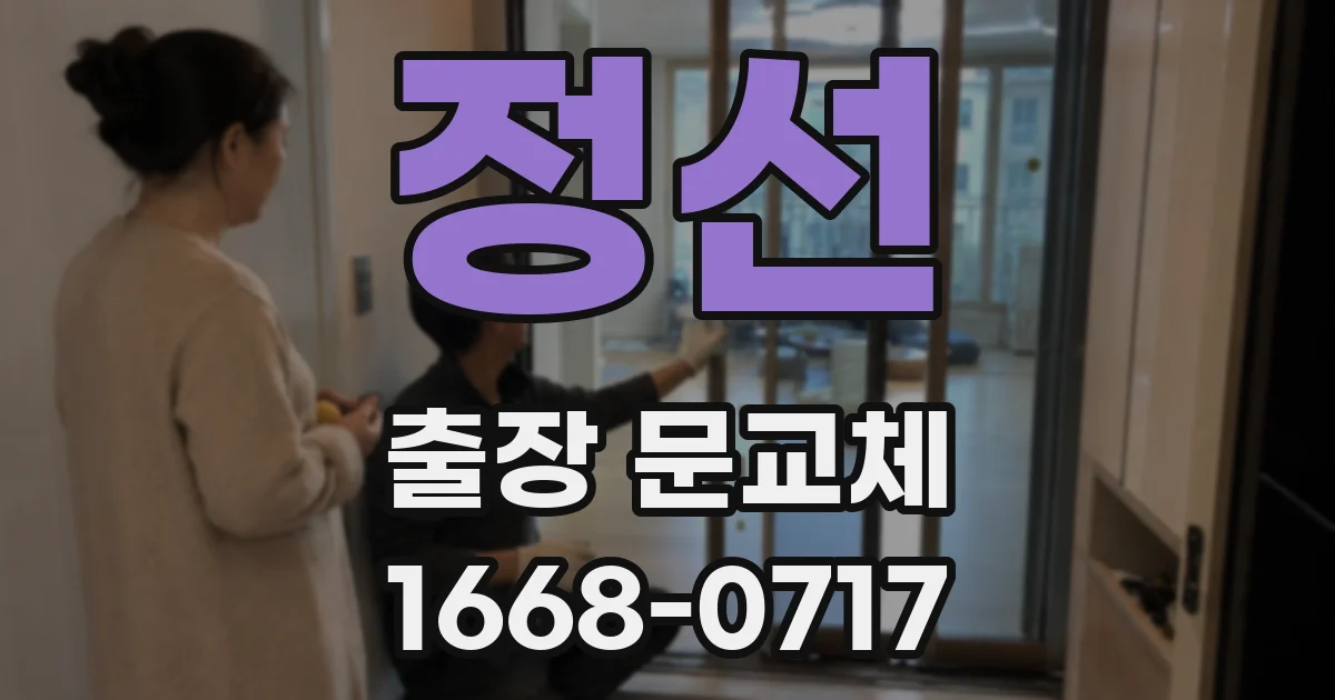 정선 출장 문교체