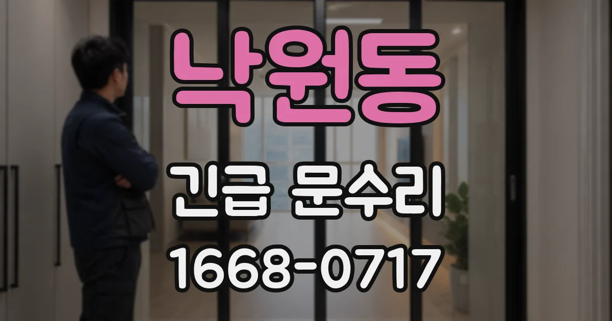 낙원동 긴급 문수리