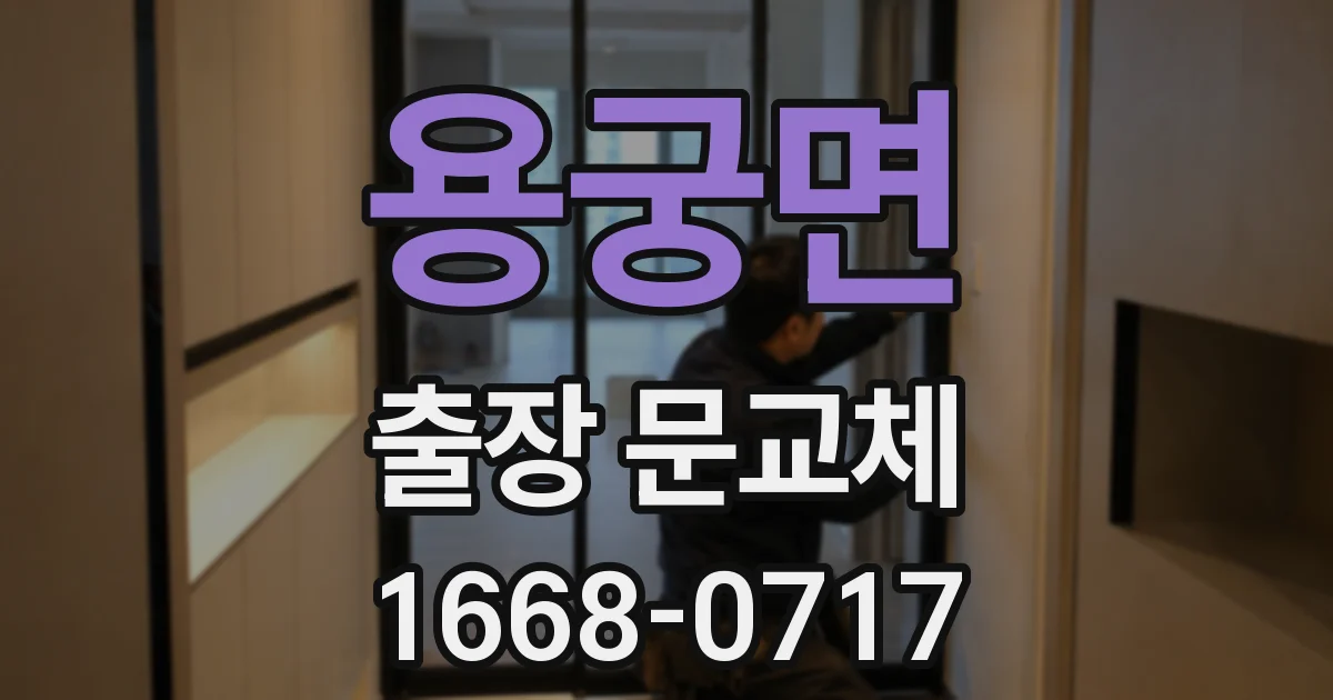 용궁면 출장 문교체
