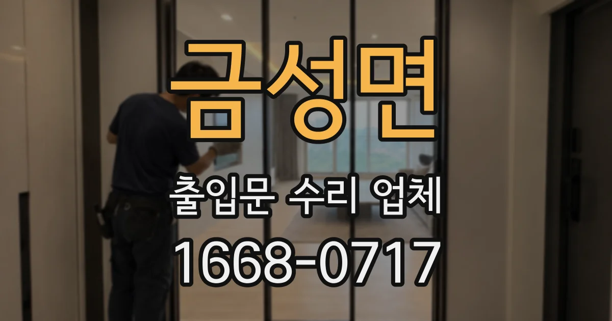 금성면 출입문 수리 업체