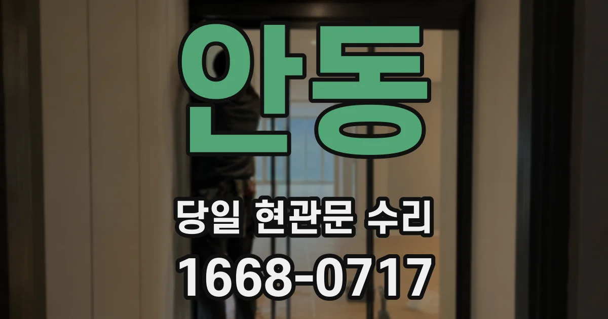 안동 당일 현관문 수리