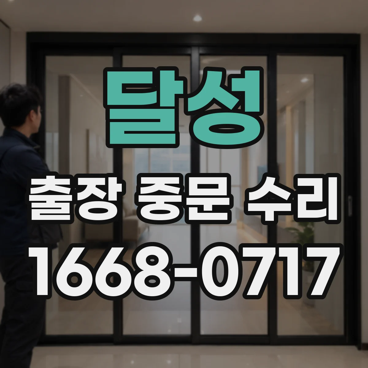 달성 출장 중문 수리 마무리 점검 절차와 체크 포인트