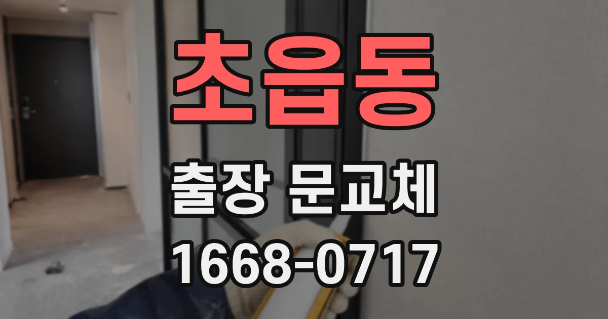 초읍동 출장 문교체